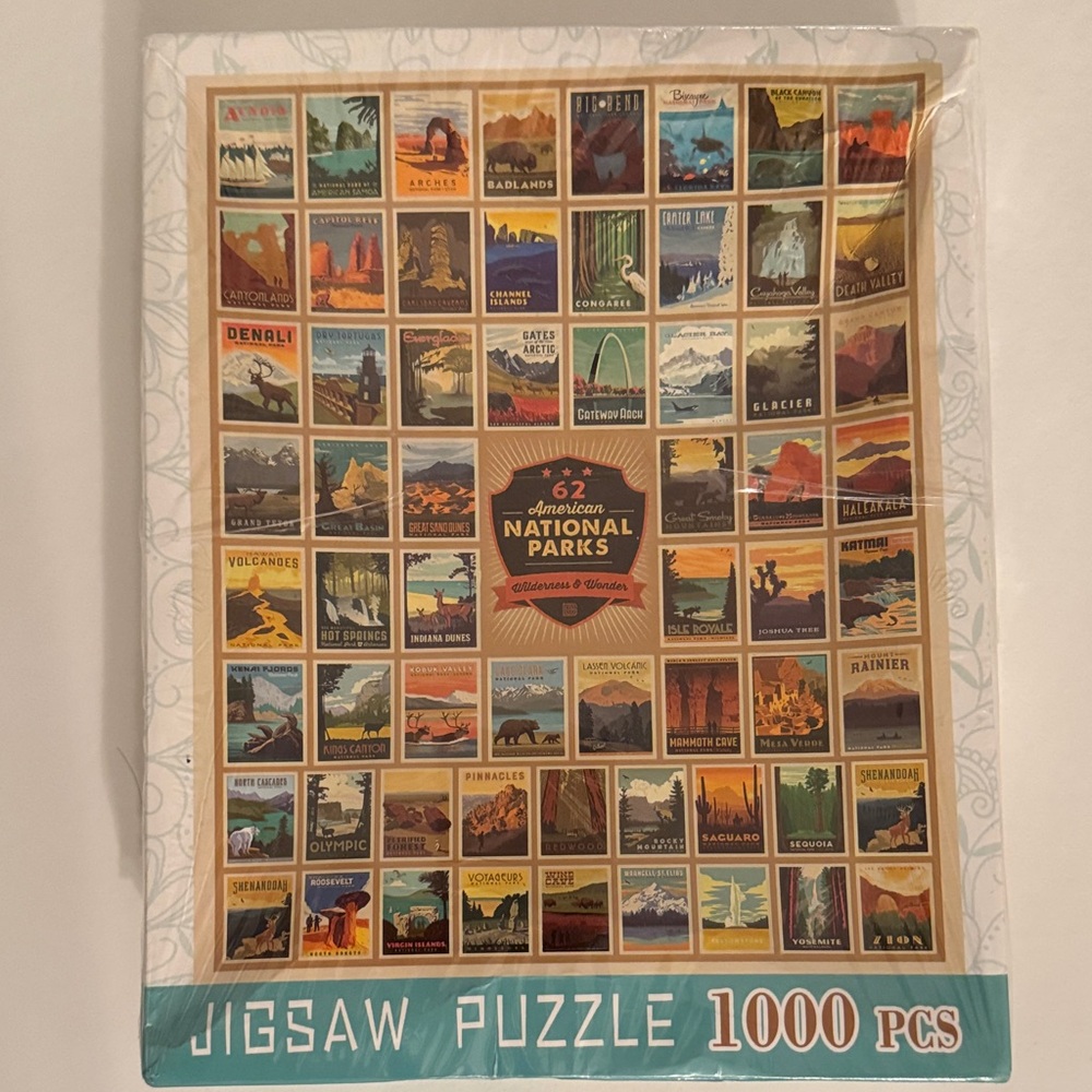 62 National Parks Jigsaw Puzzle - 1000 Pieces